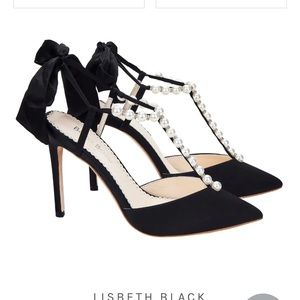 Bella Belle black pearl heels